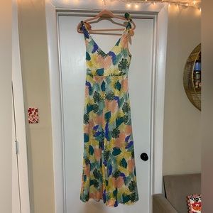 TRF/Zara Tropical Palm Leaf Jumpsuit